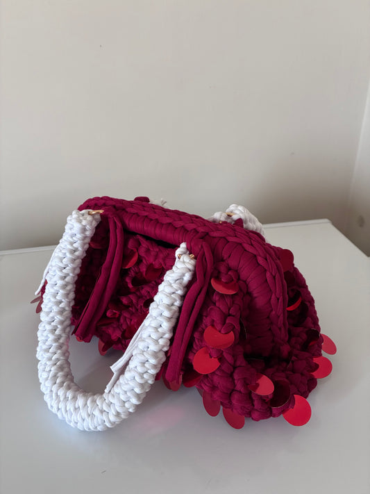red wine clutch bag
