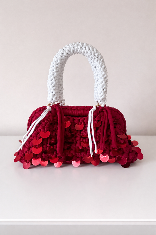 red wine clutch bag
